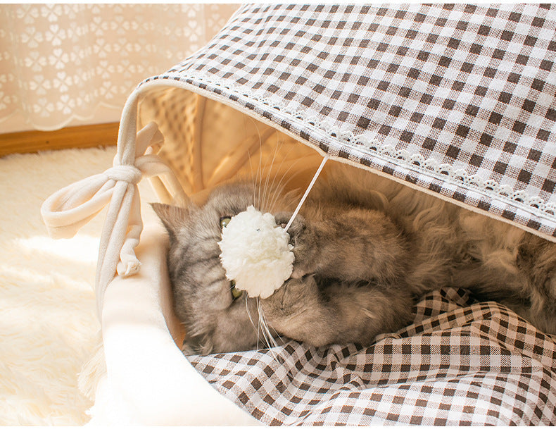 Pet Semi-Closed Soft Bed