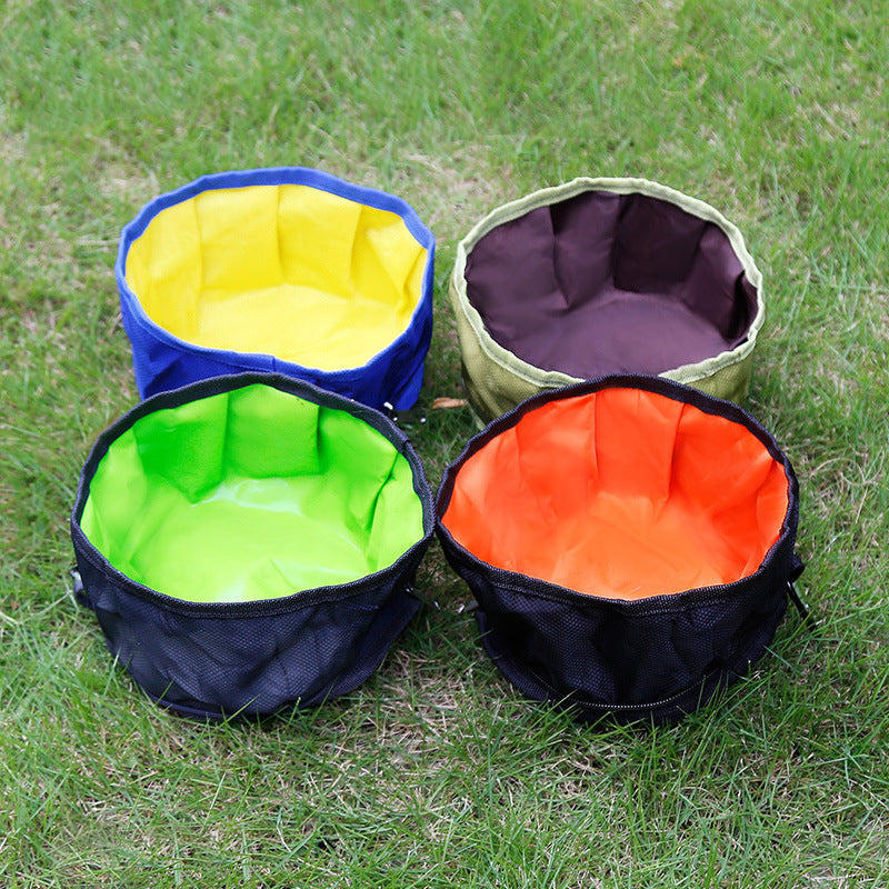 Pet Dog Outdoor Foldable Bowl