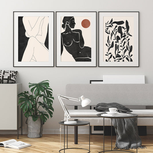 Abstract Nude Woman Prints